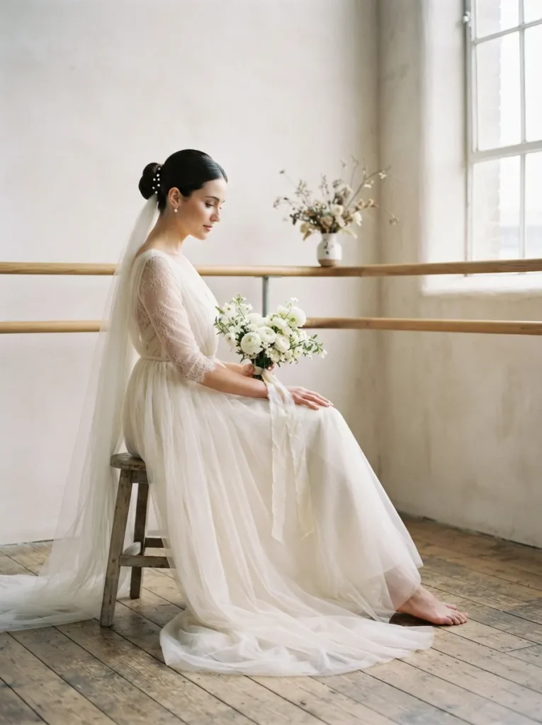 Ballerina Bun Veil