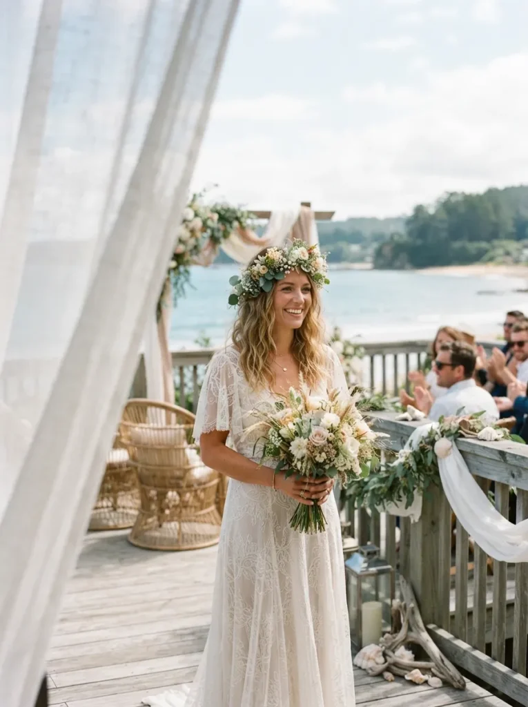 Beachy Waves + Crown
