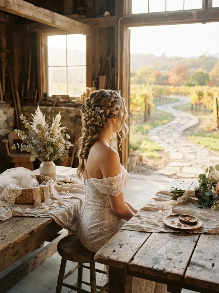 Braid-Out Updo