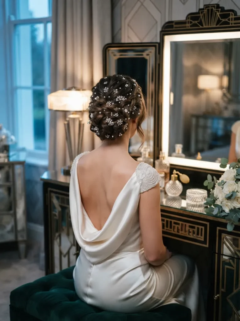  Braided Bedazzled Bun