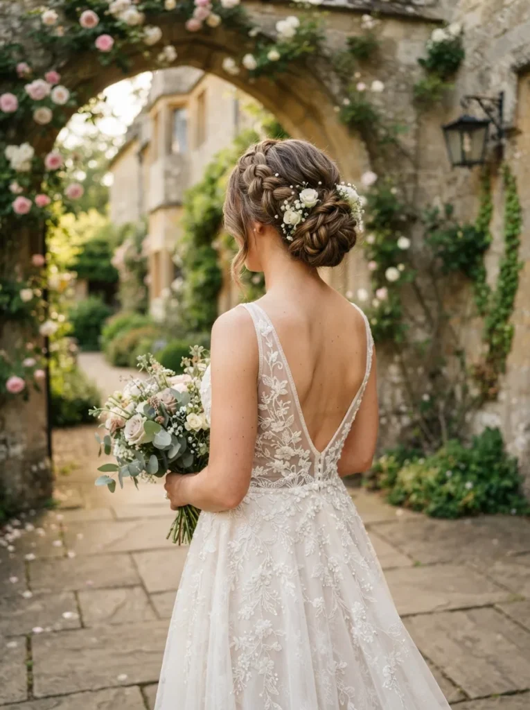 Braided Crown Updo
