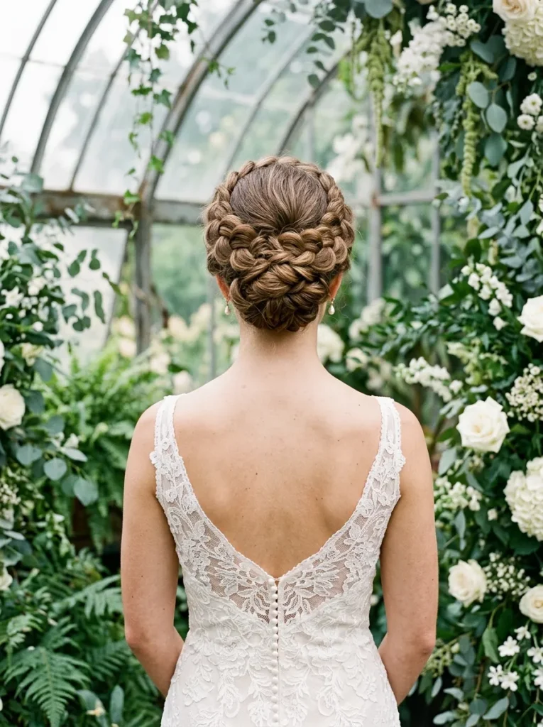 Braided Crown Updo