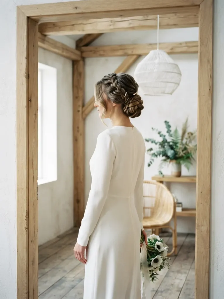 Braided Modern Updo