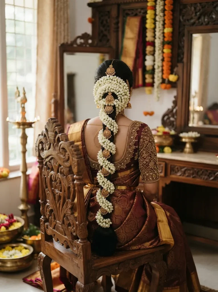 Bridal Braid With Gajra