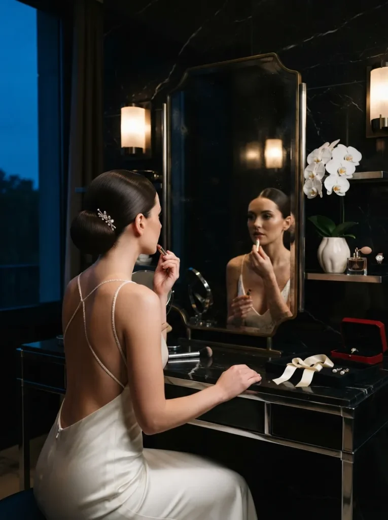 Brunette Chignon