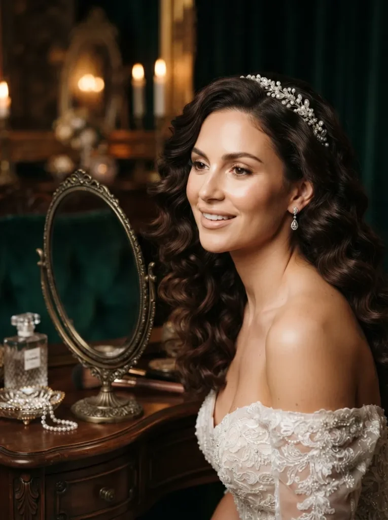 Brunette Face-Framing Curls