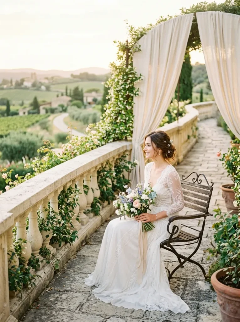 Brunette Romantic Updo