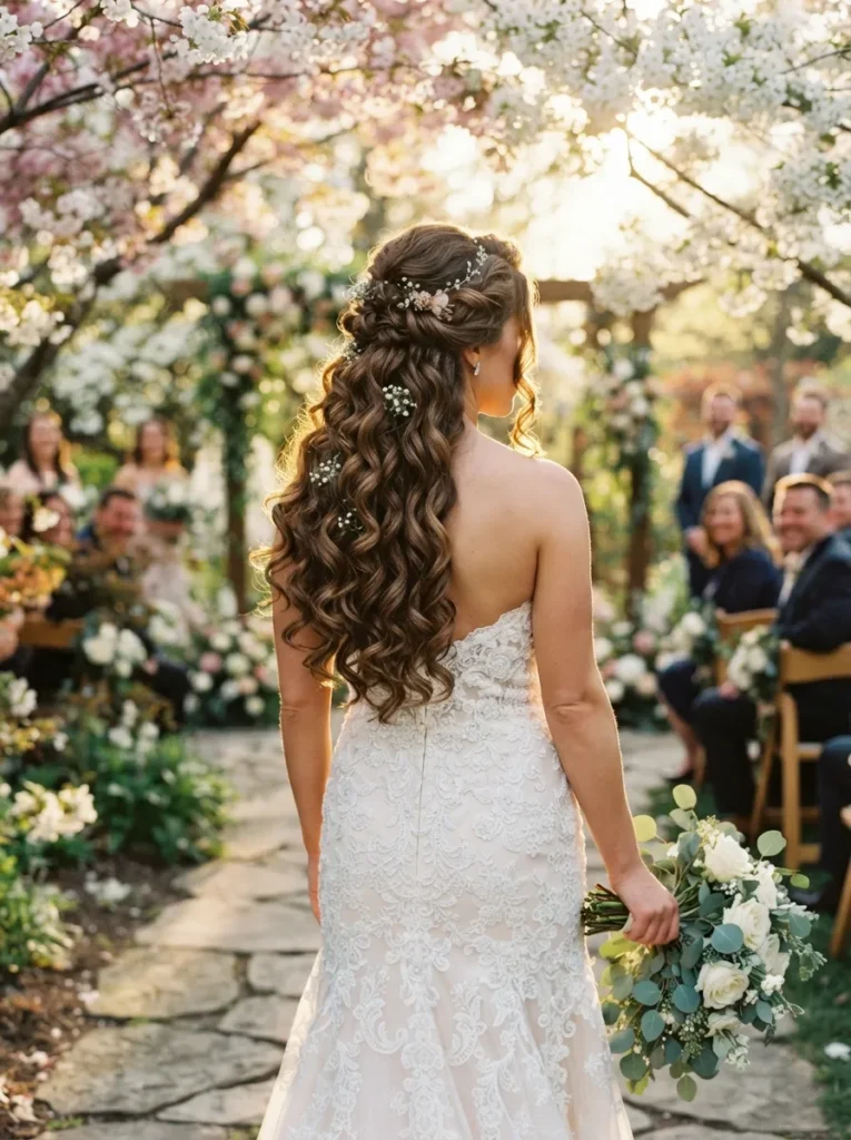 Cascading Bridal Curls