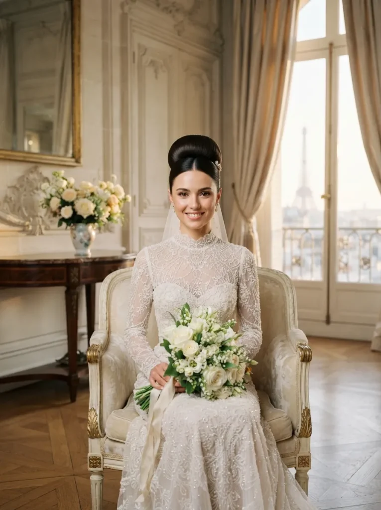 Classic Bridal High Bun