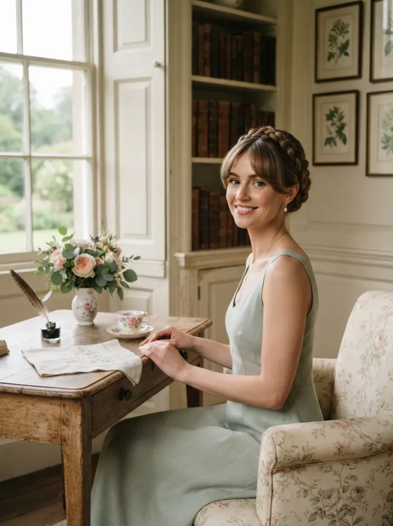 Classic Updo + Bangs
