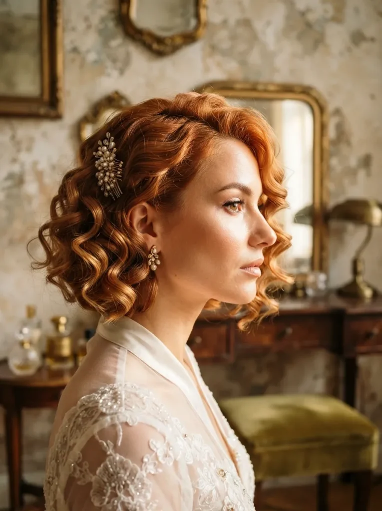 Copper Bob Curls