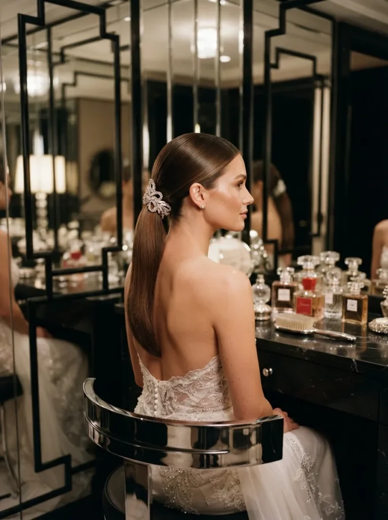 Crystal Cuff Ponytail