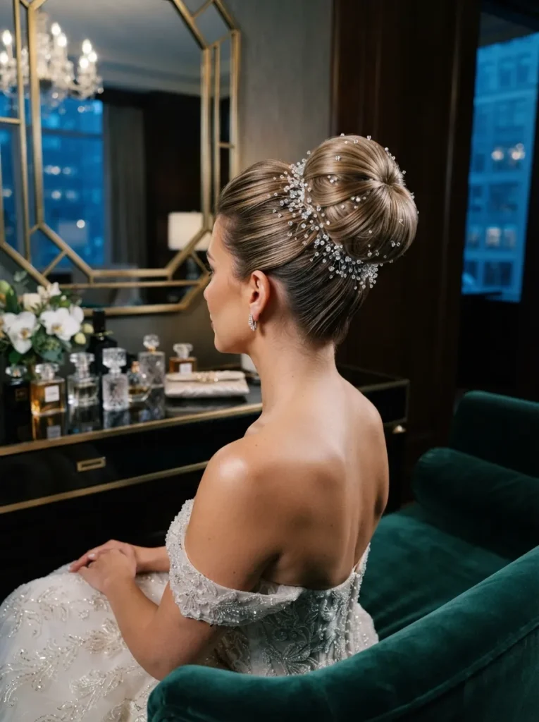 Crystal High Bun