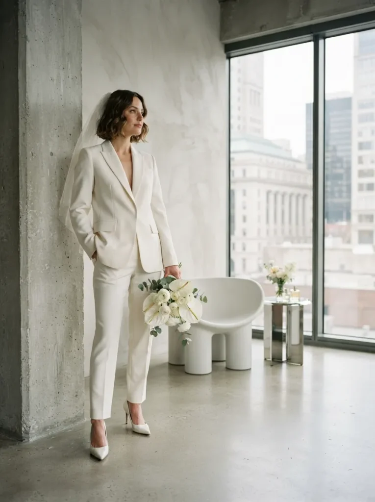  Curled Bob + Veil