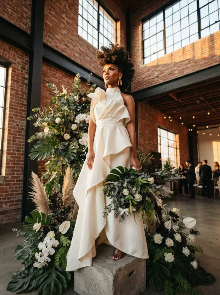 Curly Bridal Mohawk