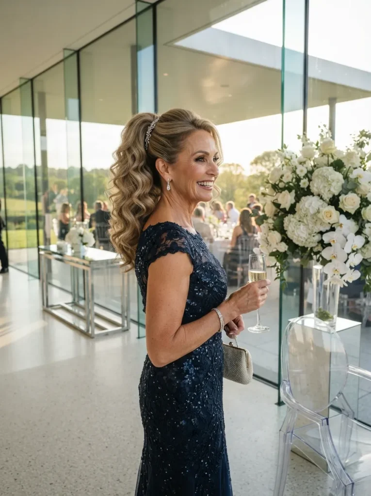 Curly Bridal Ponytail