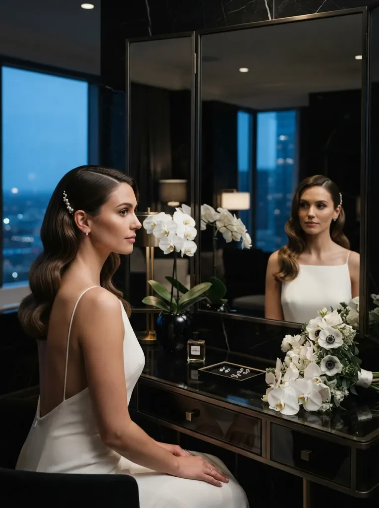 Deep-Part Sleek Curls