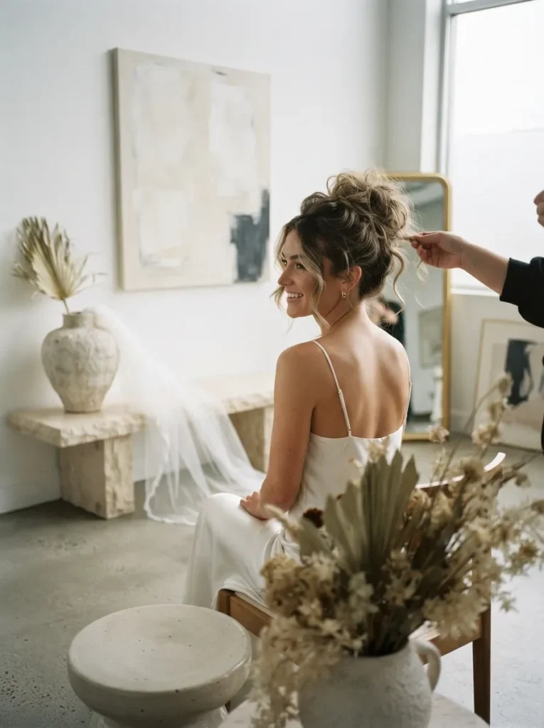  Elevated Messy Updo