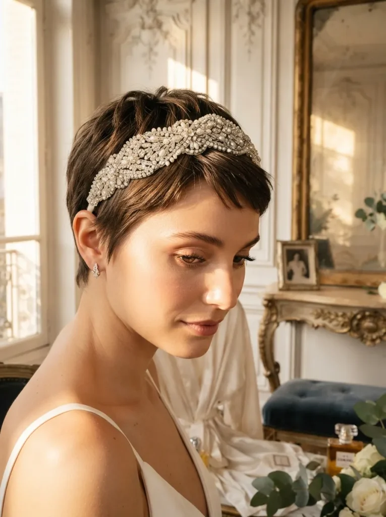 Embellished Headband Pixie