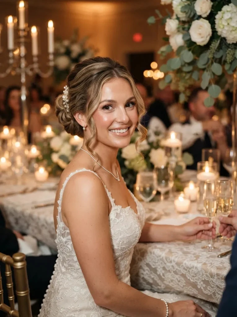 Face-Framing Bridal Updo