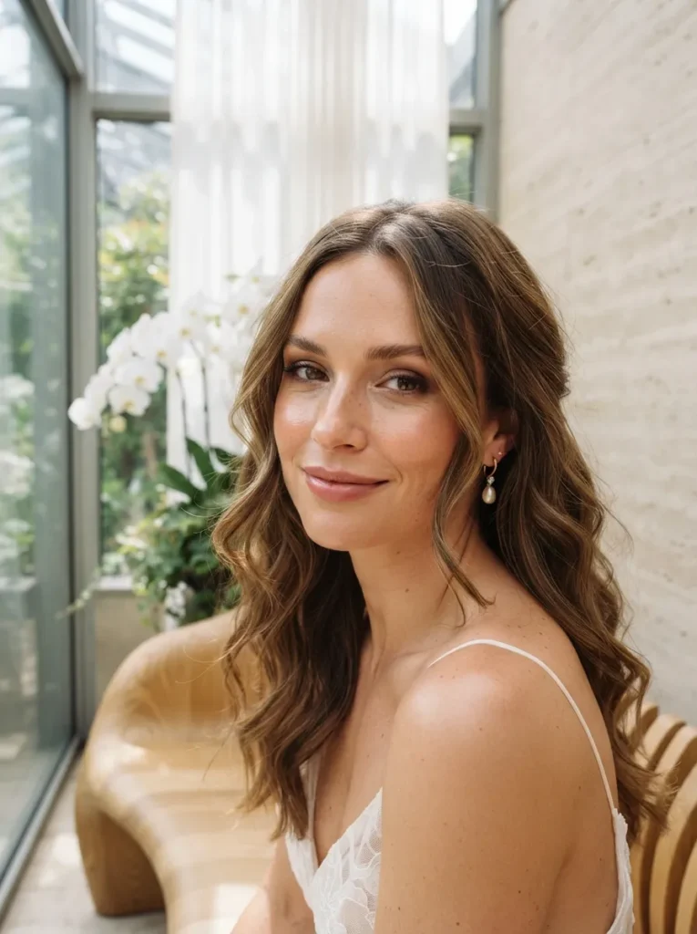 Face-Framing Brunette Waves