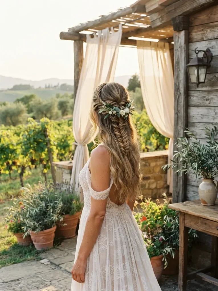 Fishtail Half-Up
