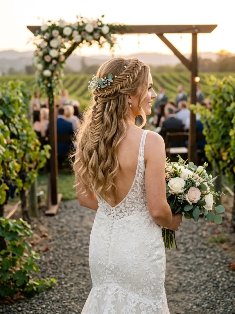 Fishtail Half-Up
