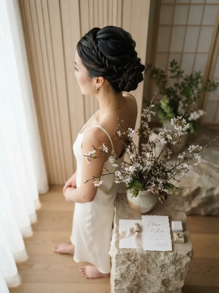 Flat-Twist Accent Updo