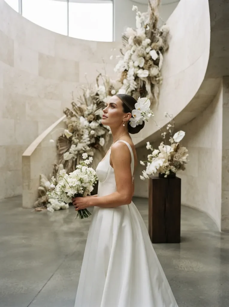 Floral Modern Updo