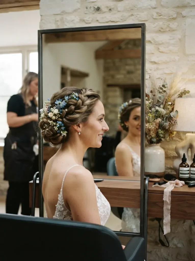 Floral Twisted Updo