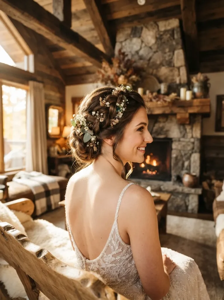 Flower Braided Updo