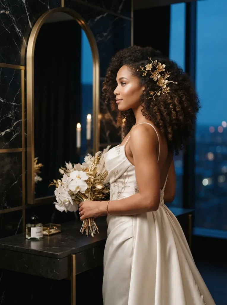  Gold-Pinned Curls