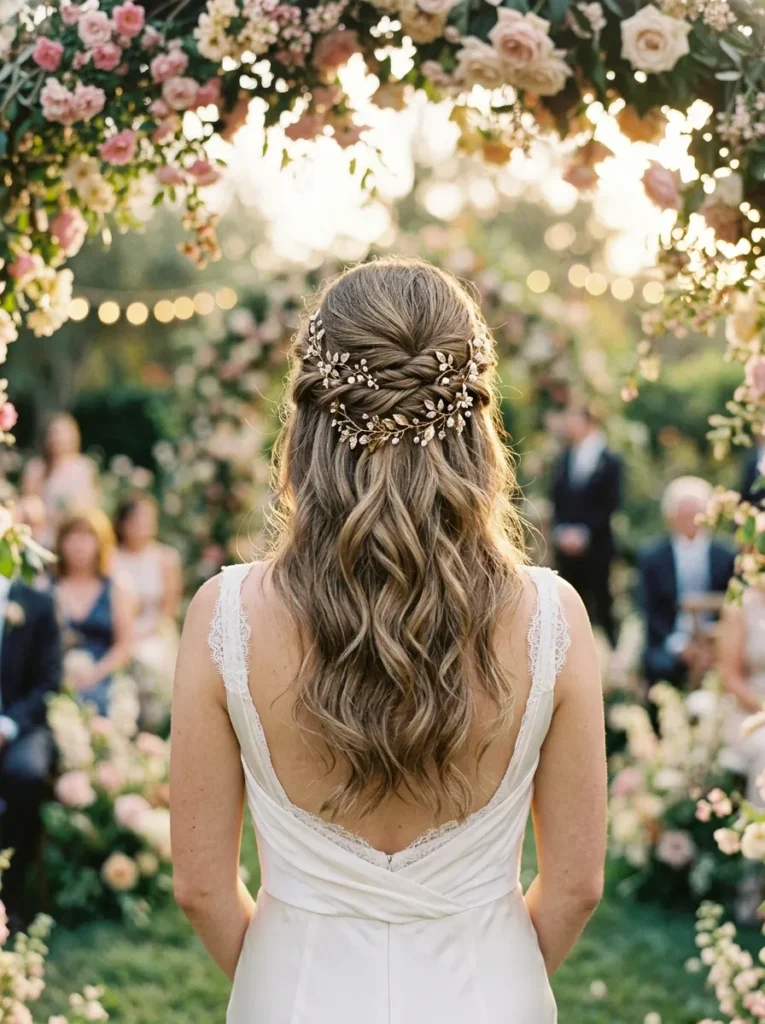 Half-Up With Hair Vine
