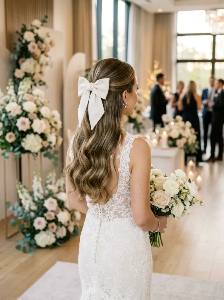 Half-Up Bow Style
