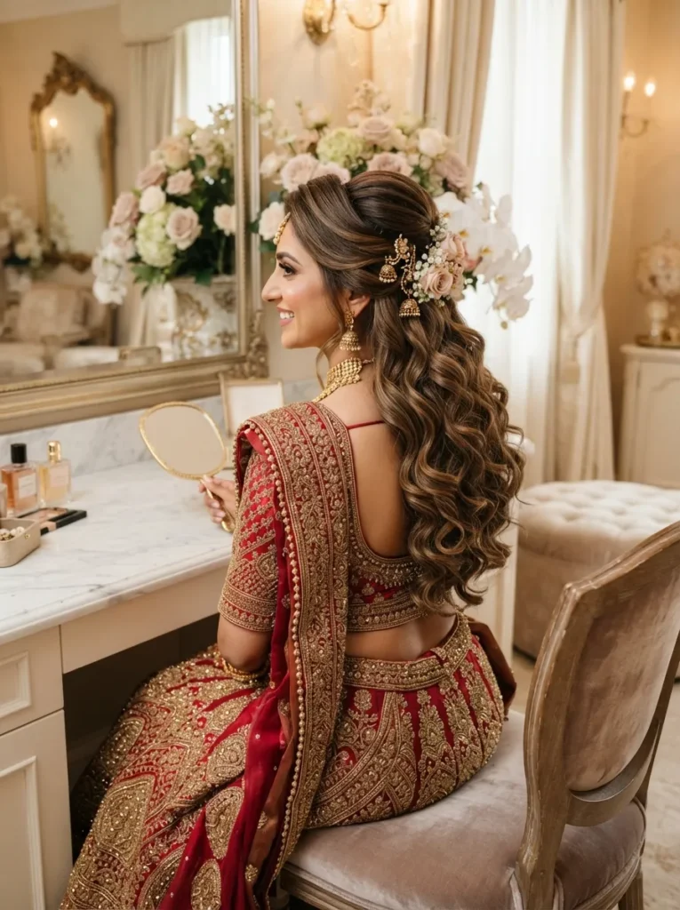 Half-Up Bridal Curls