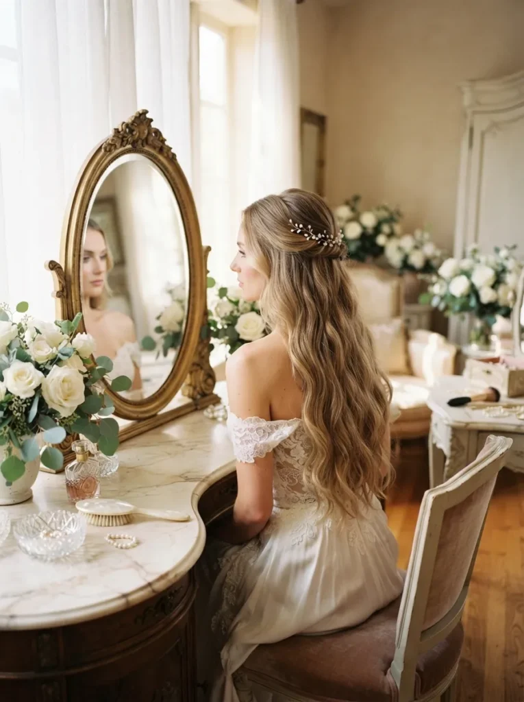 Half-Up Bridal Waves