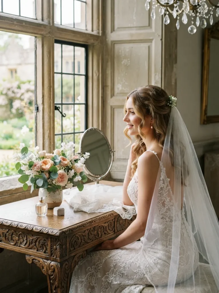 Half-Up Half-Down Veil