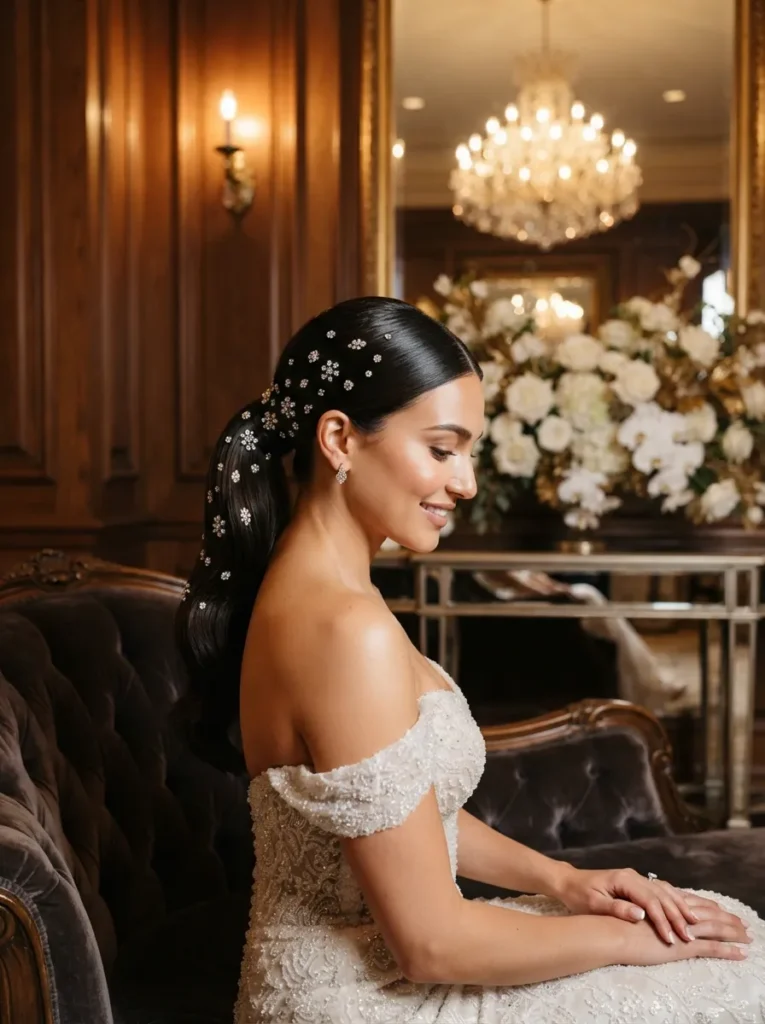 Jeweled Low Ponytail