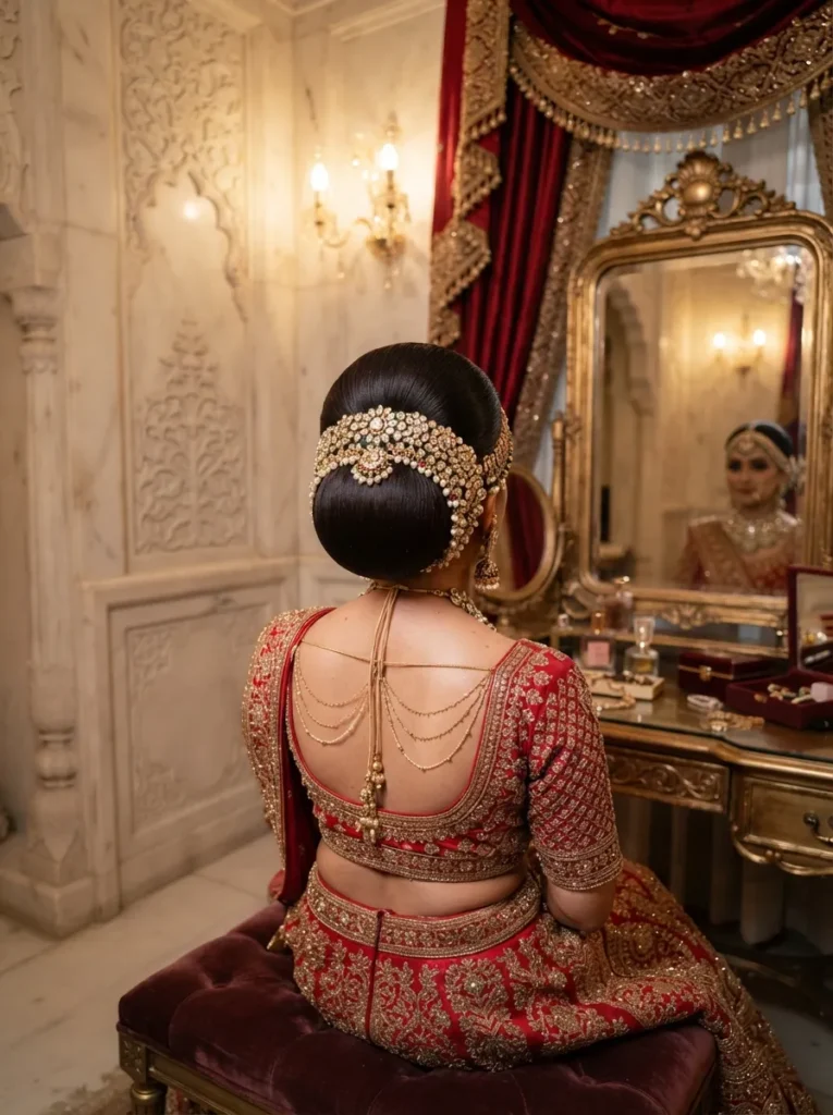 Kundan Bridal Bun