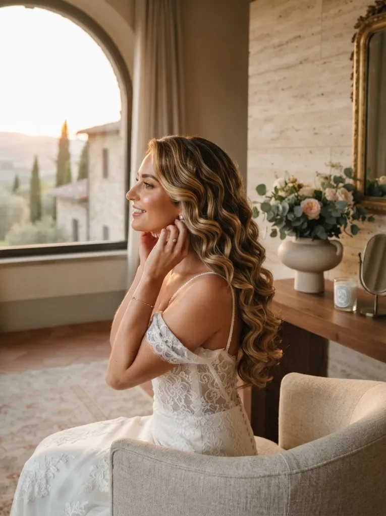Layered Curls With Balayage