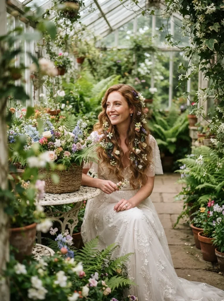 Layered Waves With Flowers