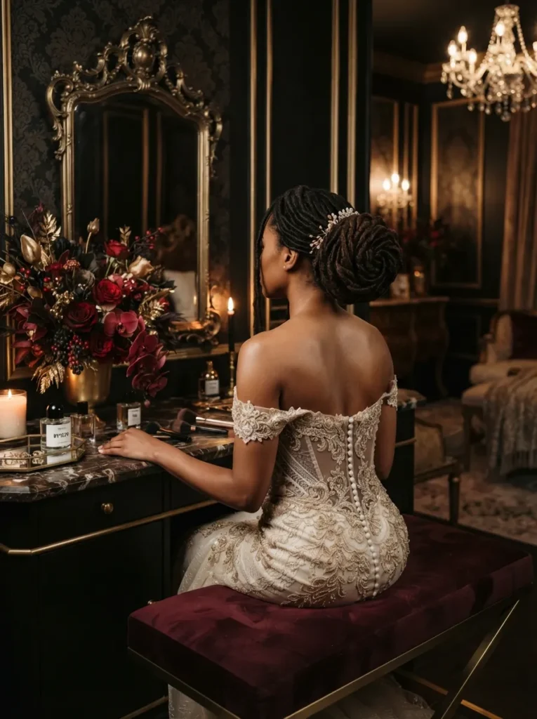 Loc Bridal Bun