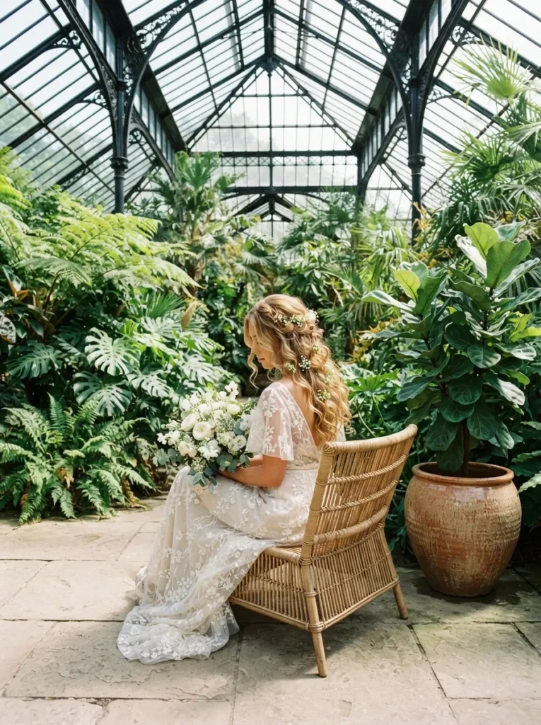 Loose Curls With Flowers
