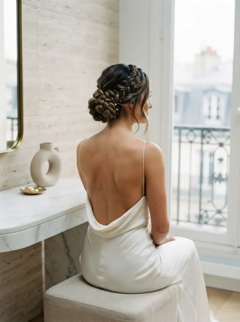 Low Braided Chignon