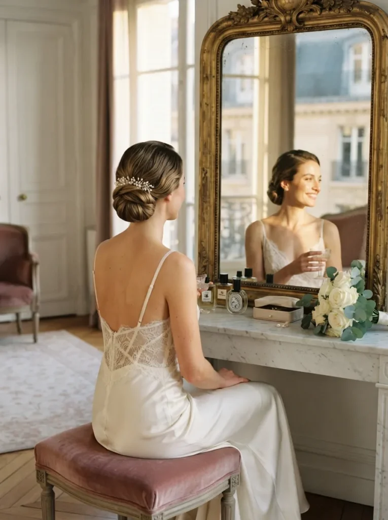 Low Chignon + Texture
