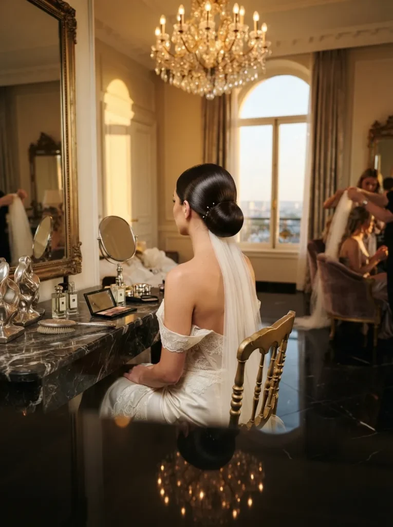 Low Glossy Chignon