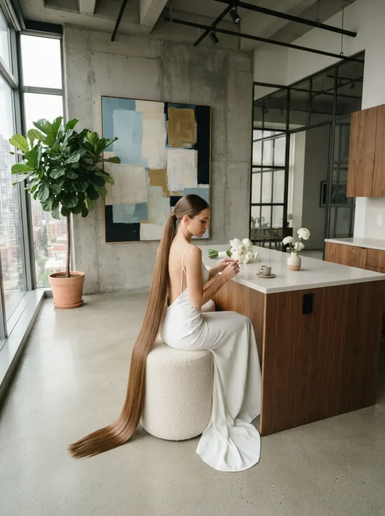 Low Ponytail With Extensions