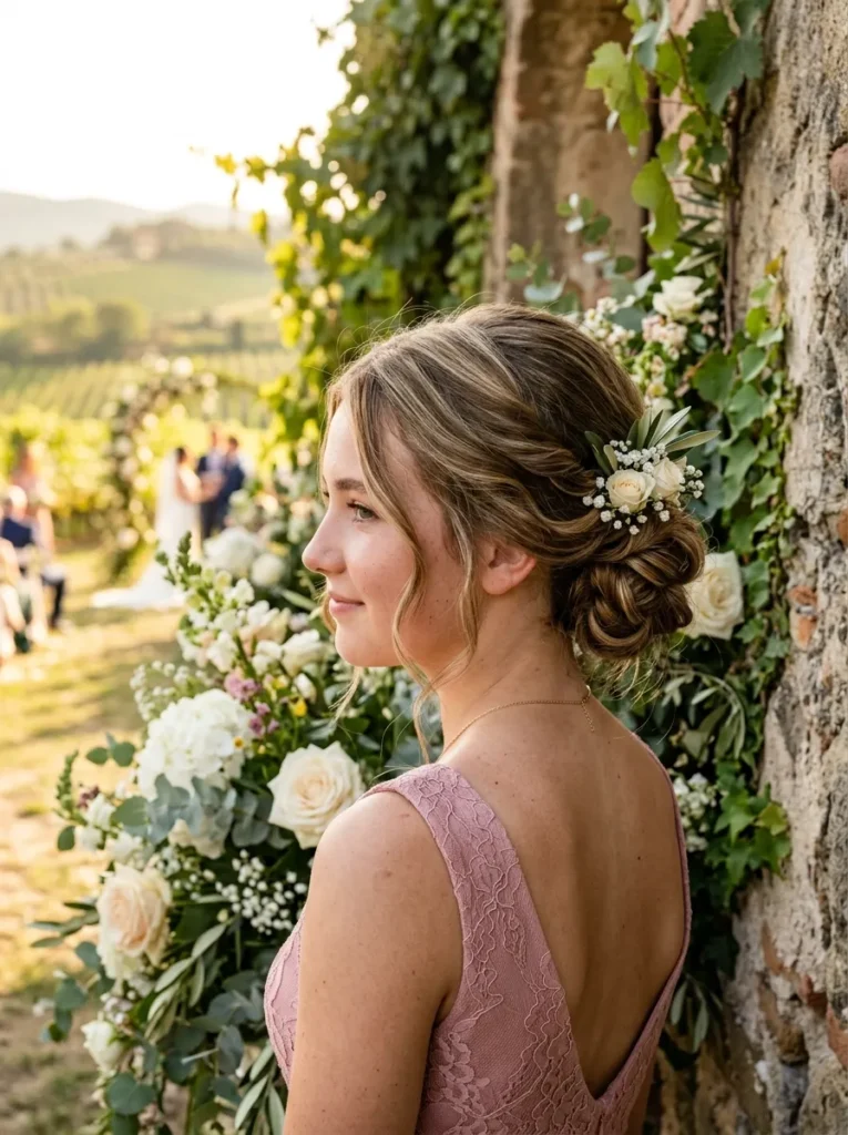  Textured Low Bun