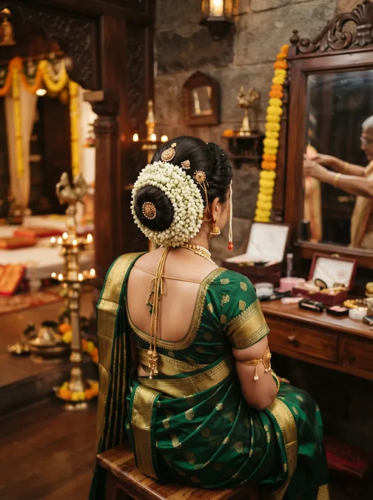 Maharashtrian Bridal Bun