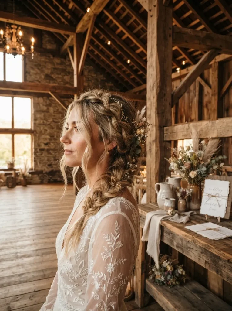 Messy Braided Updo